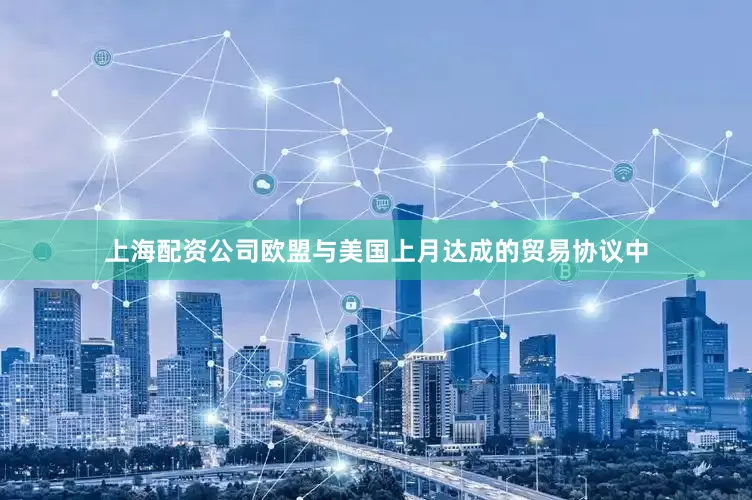 上海配资公司欧盟与美国上月达成的贸易协议中